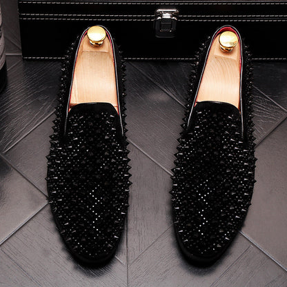Dark Stud Loafers