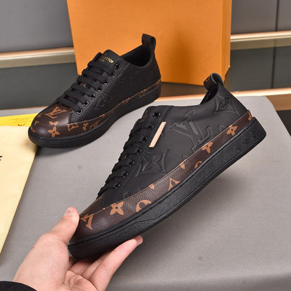 Luxury Pattern Two Tone Trendy Low-top Shoes