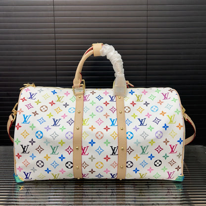 25 New White Color Co-branded keepall crossbody travel bag 0425040906
