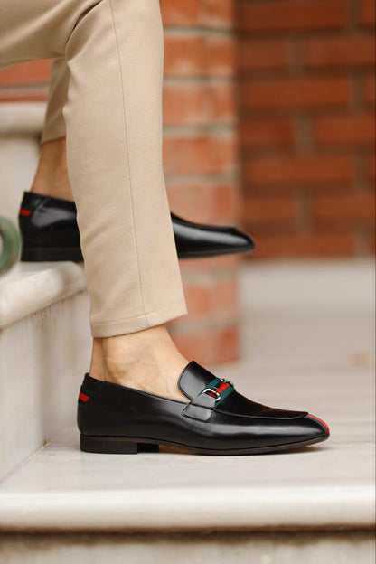 Men's Classic Dress Shoes Black Penny Loafer 02062901