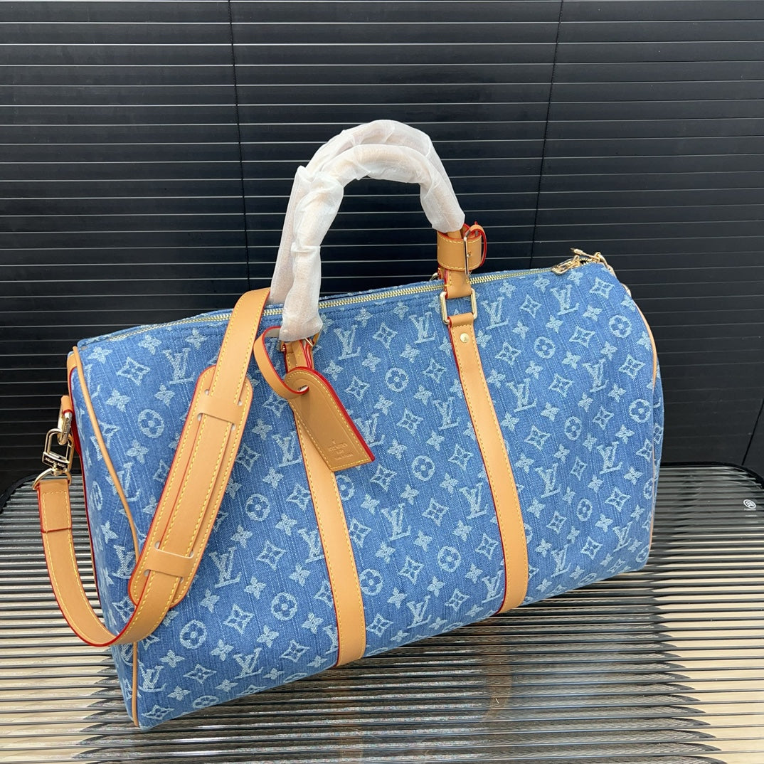25 New Denim Co-branded keepall crossbody travel bag 0425040919