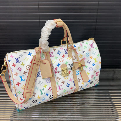 25 New White Color Co-branded keepall crossbody travel bag 0425040906