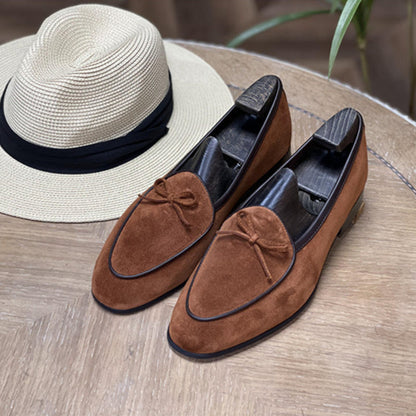 British loafers suede leather lazy slip-on casual leather shoes（3 colors）