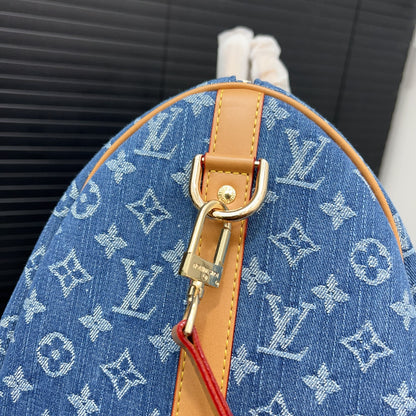 25 New Denim Co-branded keepall crossbody travel bag 0425040919