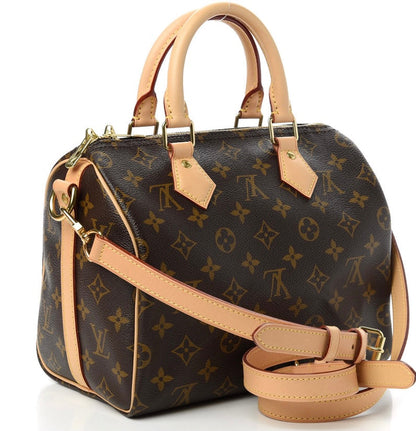 Handmade Leather Handbag Monogram Speedy 25 / 35 Bandouliere