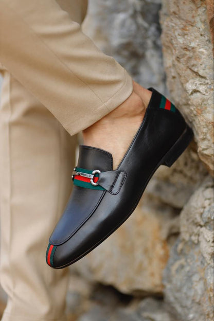 Men's Classic Dress Shoes Black Penny Loafer 02062901