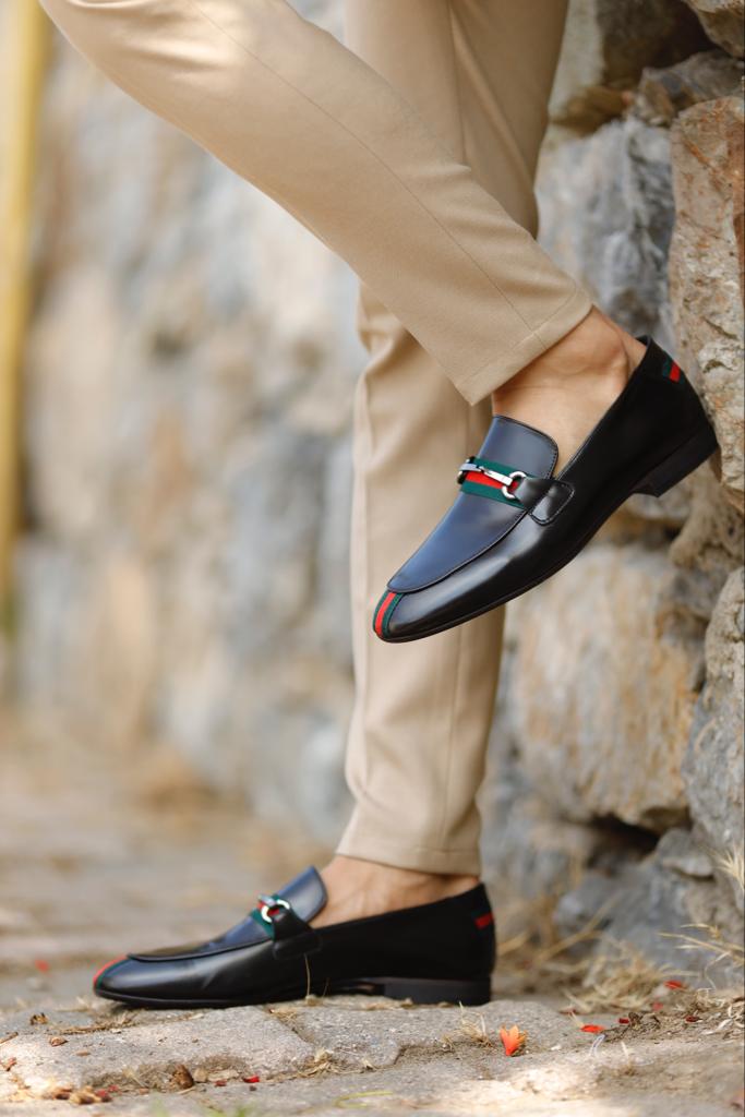 Men's Classic Dress Shoes Black Penny Loafer 02062901