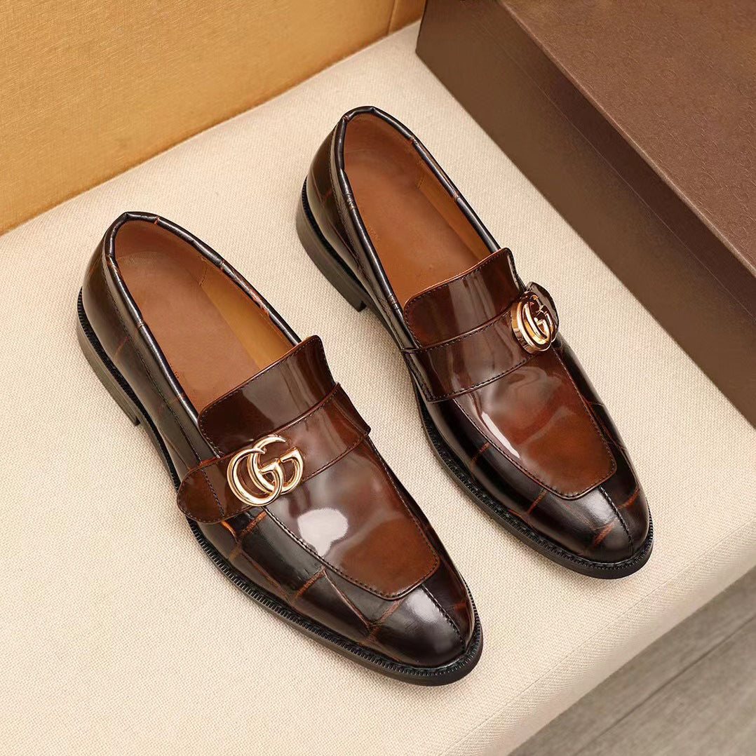 Senior master design Leisure leather shoes loafers