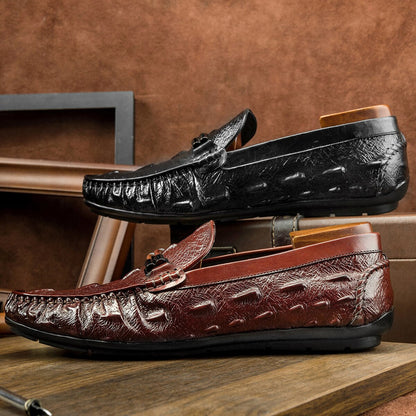 2021 New Design Loafers Men Genuine Leather Slip-on Shoes