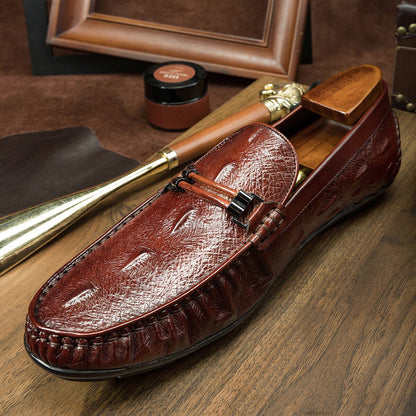2021 New Design Loafers Men Genuine Leather Slip-on Shoes